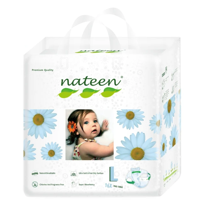 Scutece ecofriendly Nateen Nr.4 7-18 kg. 16 buc.